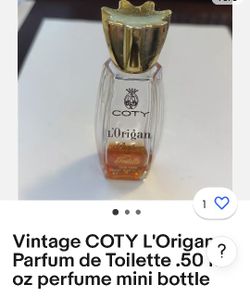 Vintage Coty Perfume Bottle Empty 