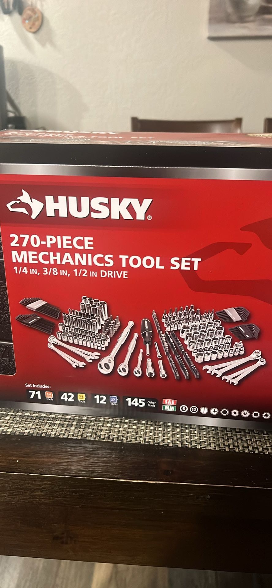 270 Pieces Husky Mechanical Tool Set