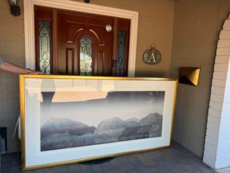 Extra large framed art mountain🗻🗻 landscape art print $500