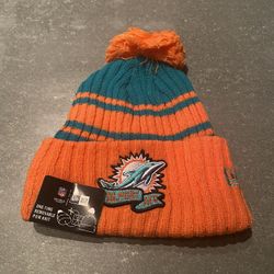 PRICE IS FIRM Brand new Miami Dolphins beanie
