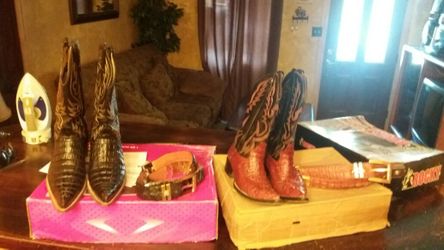 COWBOY BOOTS WITH BELT ORIGINAL