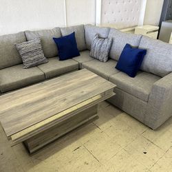  New Grey Sectional 