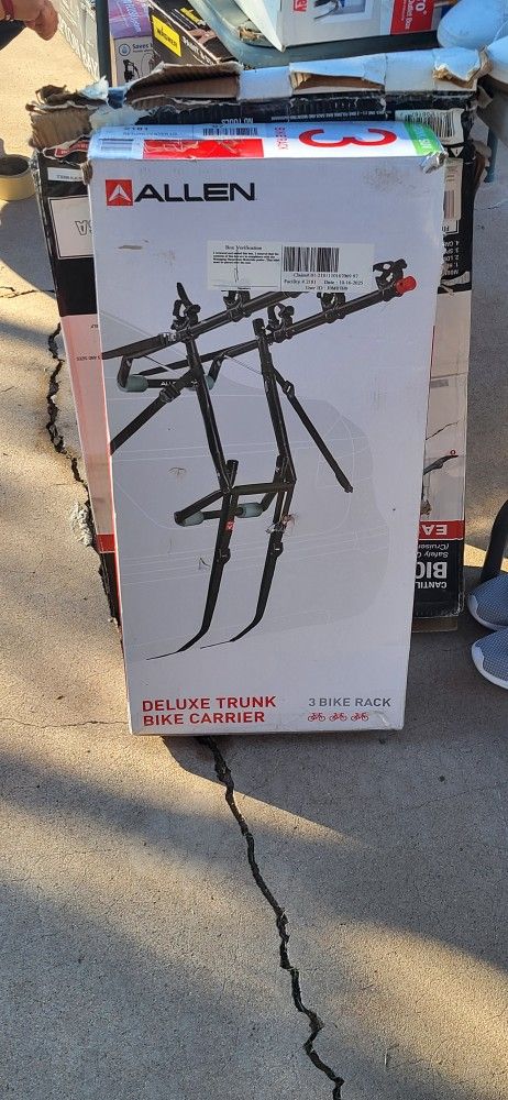 Allen Sports Deluxe 3-Bicycle Trunk Mounted Bike Rack Carrier