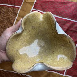 Mid Century Alfredo Barbini Murano Glass dish 