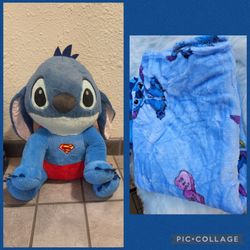 Superman & Spider-Man plush with blanket