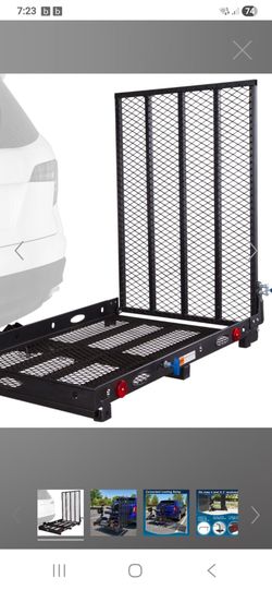 Wheelchair carrier hitch