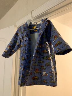 Boy’s Designer Fleece-Lined Raincoat Size 5