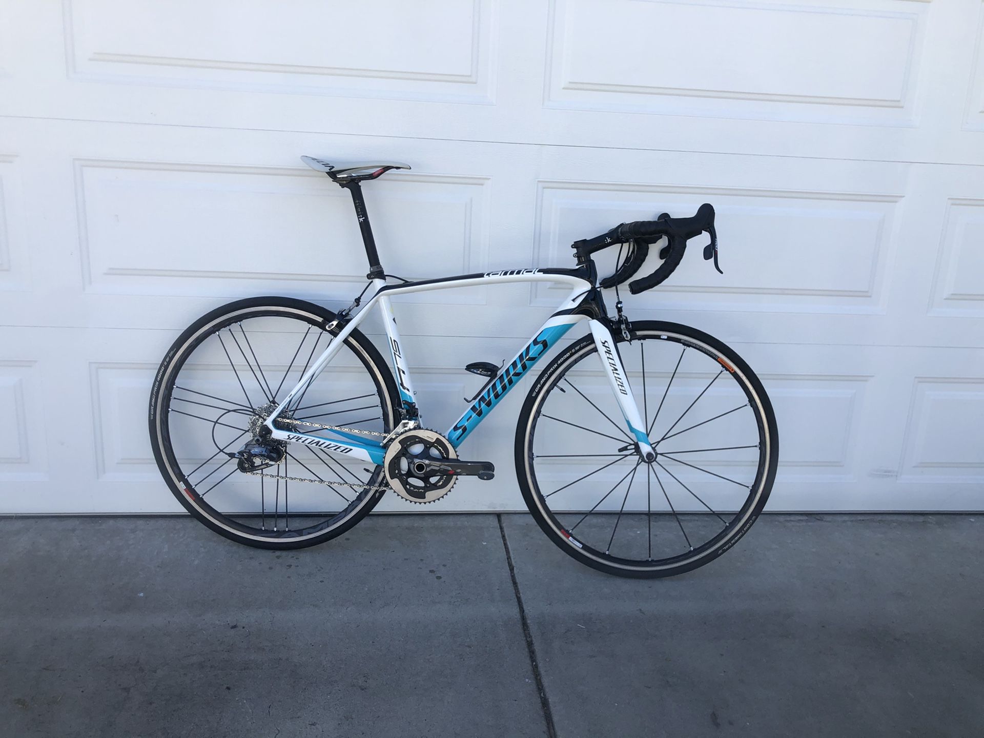 S-works tarmac SL4 54cm team Astana back up bike. Sram shimano specialized and campagnolo parts