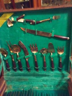 Bronze ware w/Rosewood 1967 Thailand