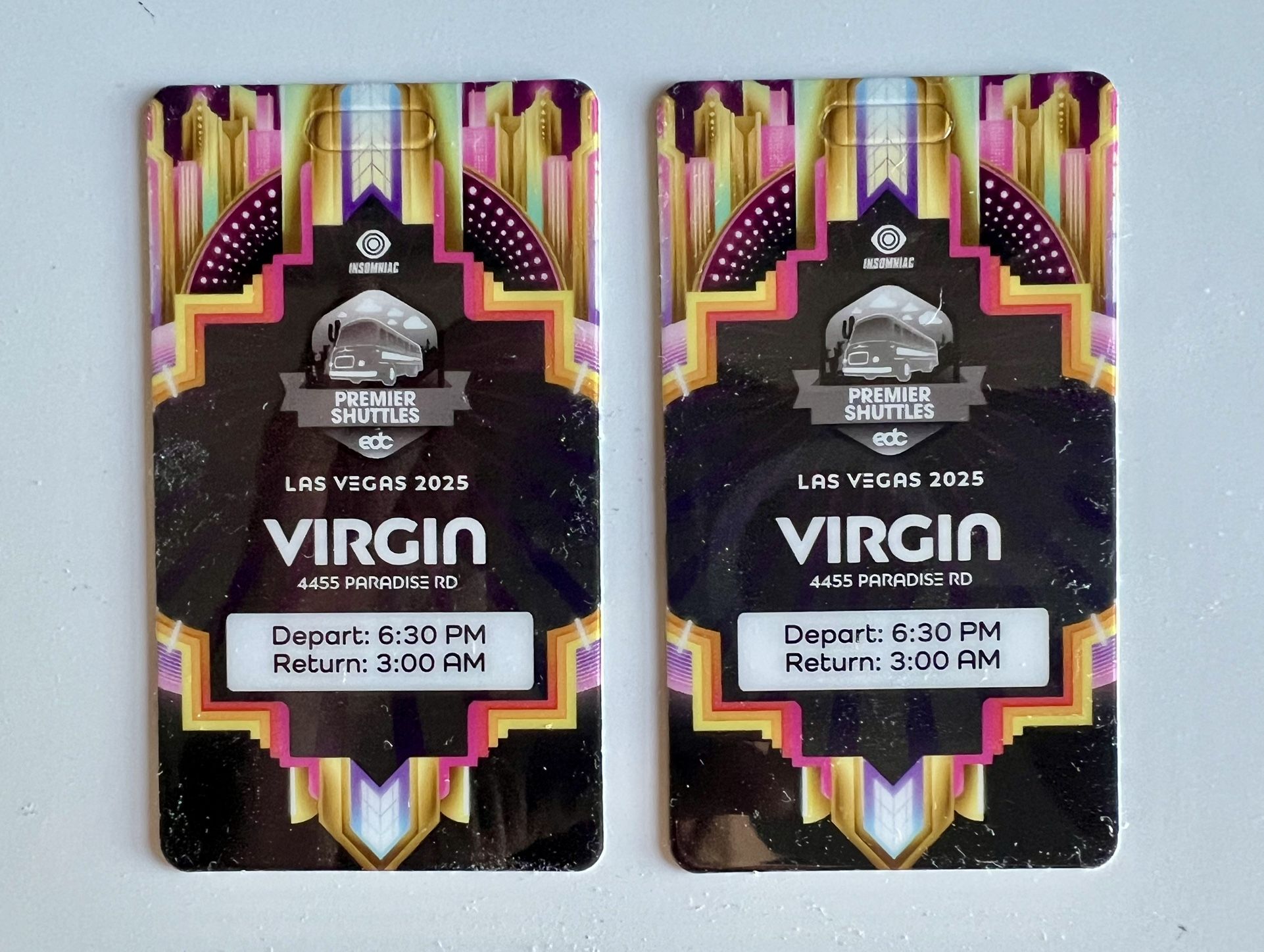 EDC 2025 Premier Shuttle Passes from Virgin Hotel