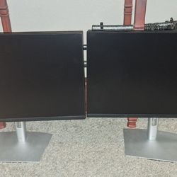Dell Pro 24 twin gaming/Home monitors,  adjustable 