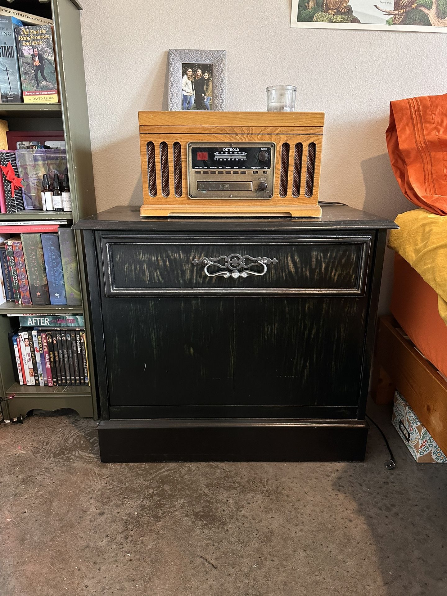 Antique Record Cabinet 