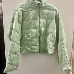 Green Quilted Jacket 