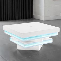 🔹White W/LED Light, Bluetooth and Speaker