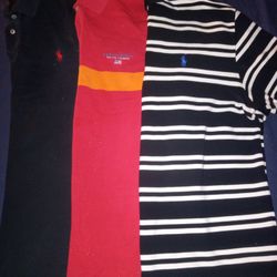 Ralph Lauren Polo Shirt Lot Of 3 Authentic 