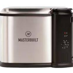 10 Liter XL Electric Fryer, Boiler, Steamer in Silver