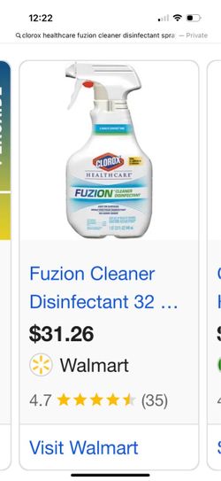 Clorox Fuzion Cleaner Disinfectant