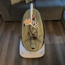 4moms MamaRoo Multi-Motion Baby Swing, Bluetooth Enabled with 5 Unique Motions, Olive Green