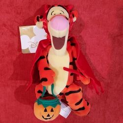 Disney Winnie The Pooh Tigger As Devil Halloween Mini Bean Bag Plush 