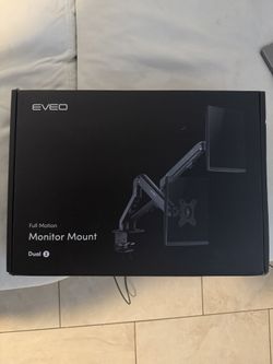 Eveo full motion dual monitor mount - NEW! Unopened box