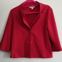 Deep Pink Sweater Jacket 
