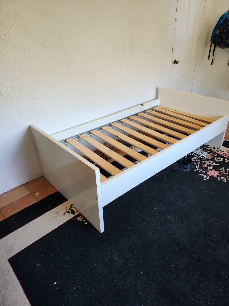 Ikea Twin Size White Bed Frame