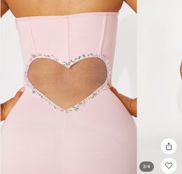 Heart Pink Dress / Wedding Guest 
