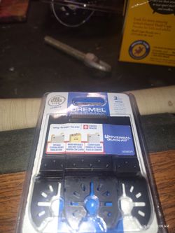 Dremel MM488B Universal Quick Fit Oscillating HCS, Bi-Metal, and Carbide Blades, 3 Pieces