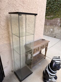 Glass door display cabinet