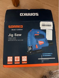 SORAKO SJS6HA1 5A Variable Speed Jig Saw – New Open Box