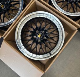 NEW SET 19 INCH WORK VSXV VS-XV STYLE WHEELS RIMS 19X9.5 +35 (5X112) CB:66.6
