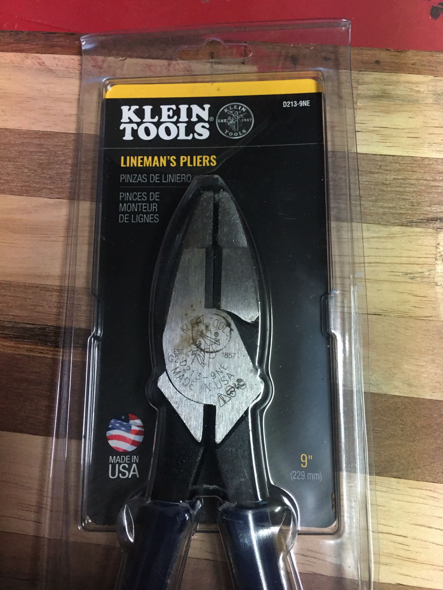 Klein lineman’s pliers