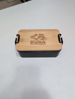 Kura Sushi Bento Box. Japanese Lunch Container - New - Limited Edition - Black