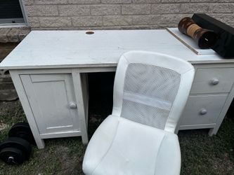 Desk and chair