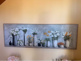 Wide framed canvas wall 45x15