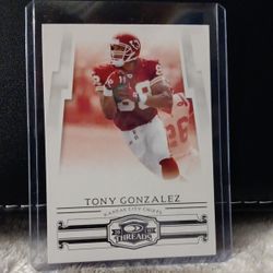 Tony Gonzalez Trading Card For Sale.  Please Check Out My Page,  Lot's Of Great Deals.  