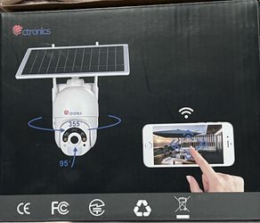 New Ctronics 6W Solar Panel Security Camera Outdoor