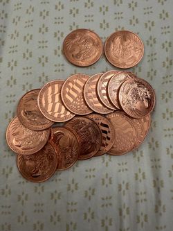 (18) 1 oz .999 Fine Copper Eagle Rounds – Lot of 20