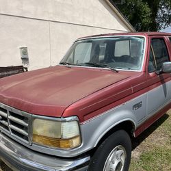 1992 Ford F-250 Complete Front End Clip With Chrome Bumper