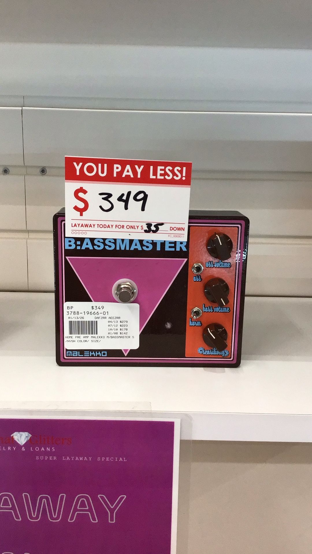 Malekko B:assmaster Music Equipment, Layaway Available!