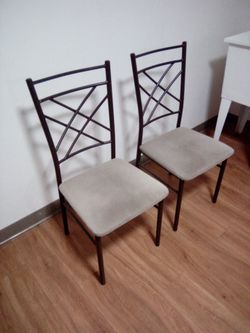 Metal chairs