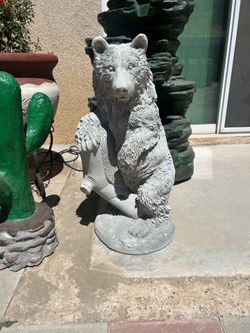 New Bear made out of cement