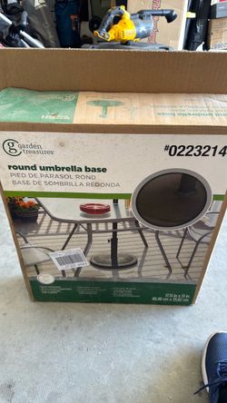 Umbrella/Garden Treasures Round Umbrella Base