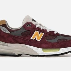 NEW BALANCE 992 M992 M992CA BURGUNDY GOLD WHITE