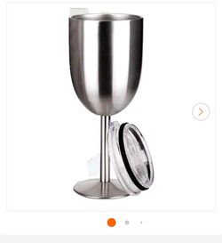 Stainless Steele wine tumblers