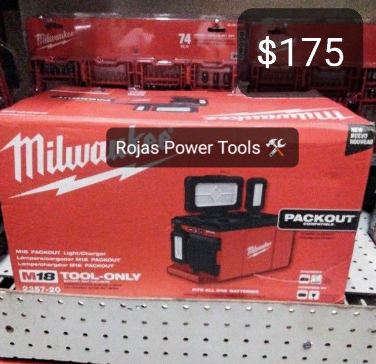 MILWAUKEE M18 PACKOUT LIGHT/ CHARGER TOOL-ONLY for Sale in San Bernardino,  CA OfferUp