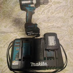 Makita 1/2 impact with 2 batteries and high end charger