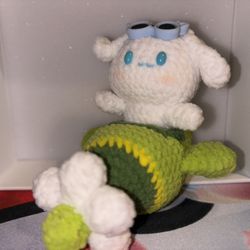 Crochet Cinnamoroll and Plane 