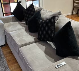 Gray couches