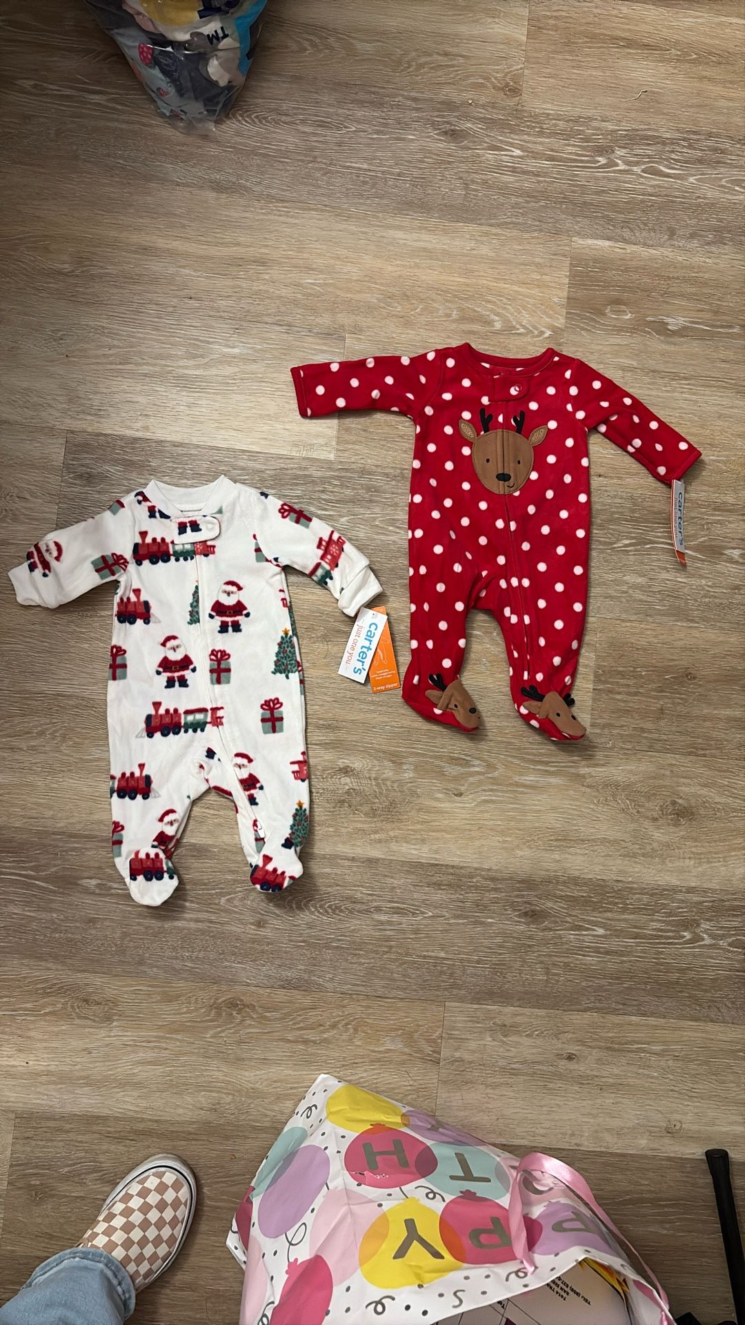 Carters Fleece Onesie Footie - Newborn